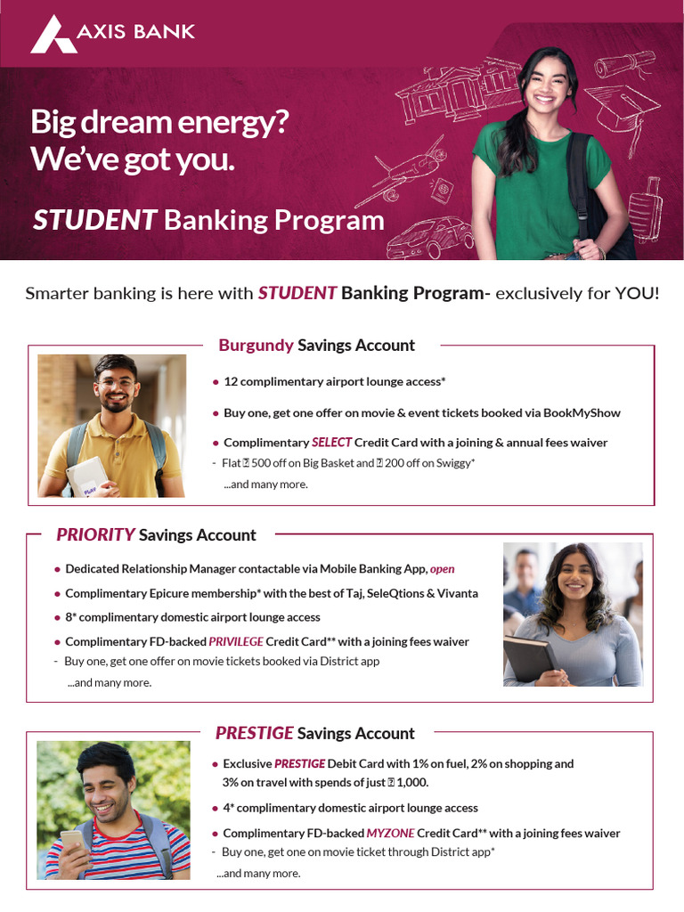 Student Banking Program - OnePager 3 | PDF | Banks | Credit Card