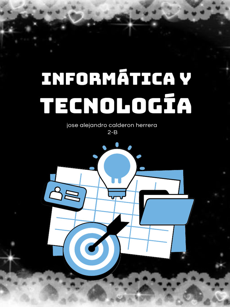 Documento A4 Portada Informática y Tecnología Ilustrado Azul y Blanco | PDF