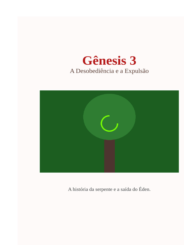 Genesis 3 Livro Ilustrado | PDF