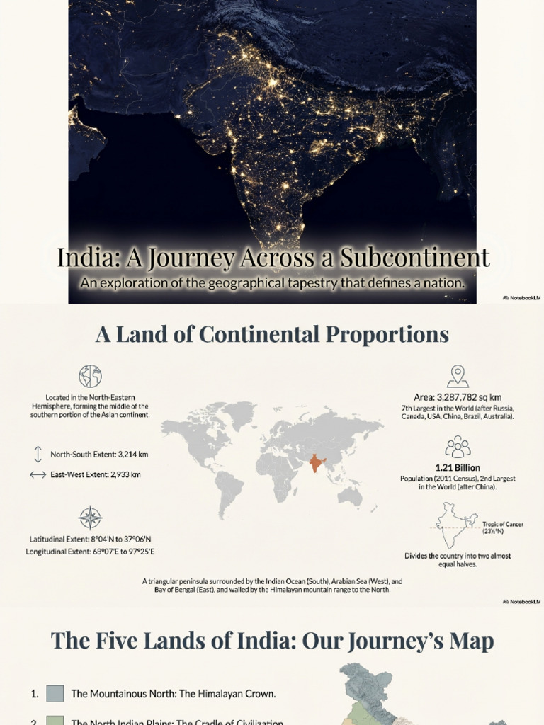 India Subcontinent A Geographic Journey | PDF
