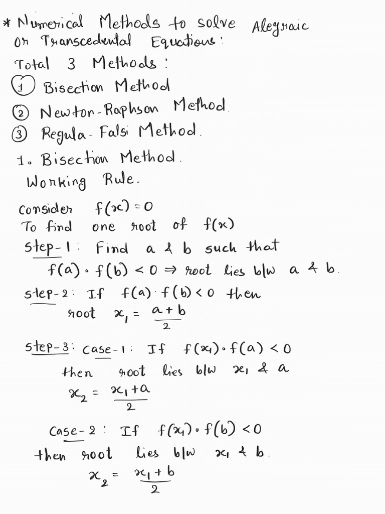 Bisection Method | PDF