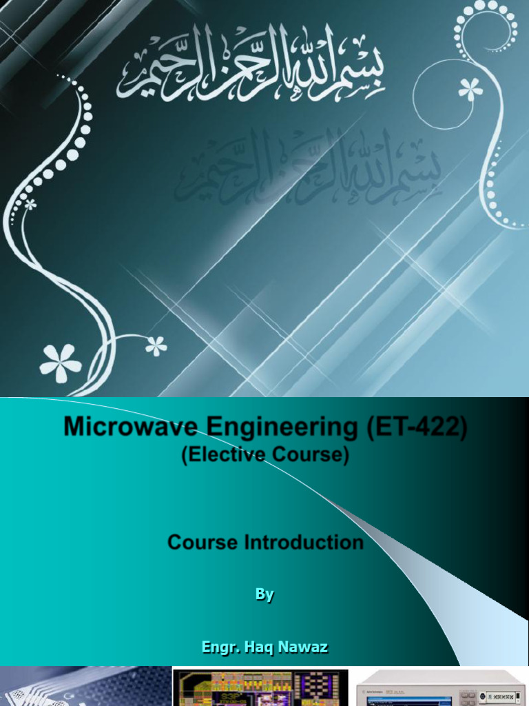 Course Introduction - Microwave Engineering | PDF | Microwave ...