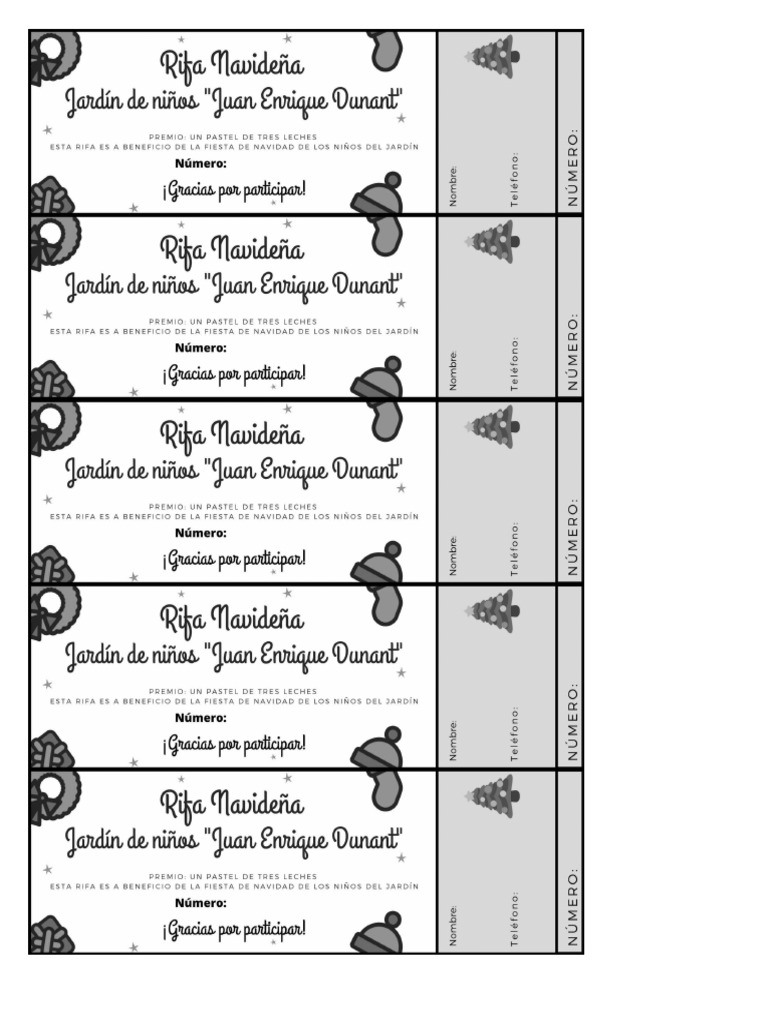 Boletos Rifa | PDF
