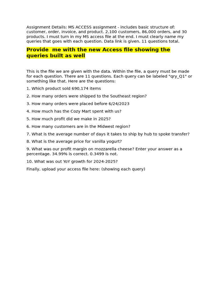 Assignment Details | PDF