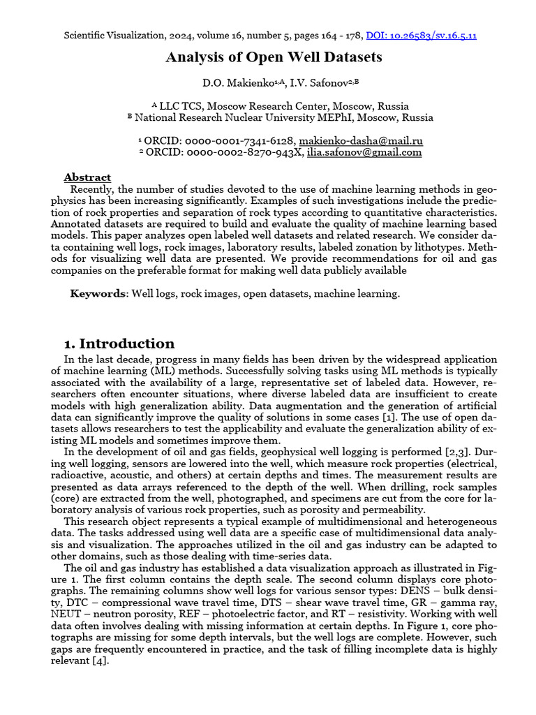 Analysis of Open Well Datasets | PDF | Data | Outlier