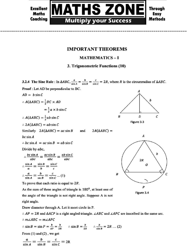 MZ Board Theorems STD XII | PDF