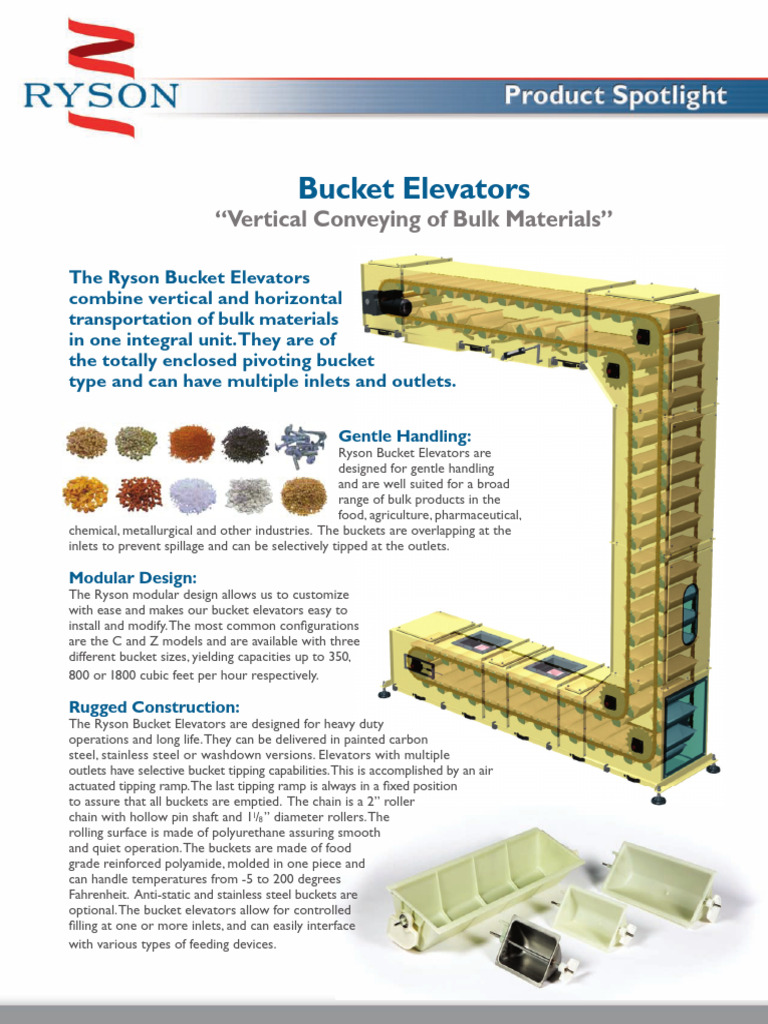 Ryson Bucket | PDF | Elevator | Mechanical Engineering