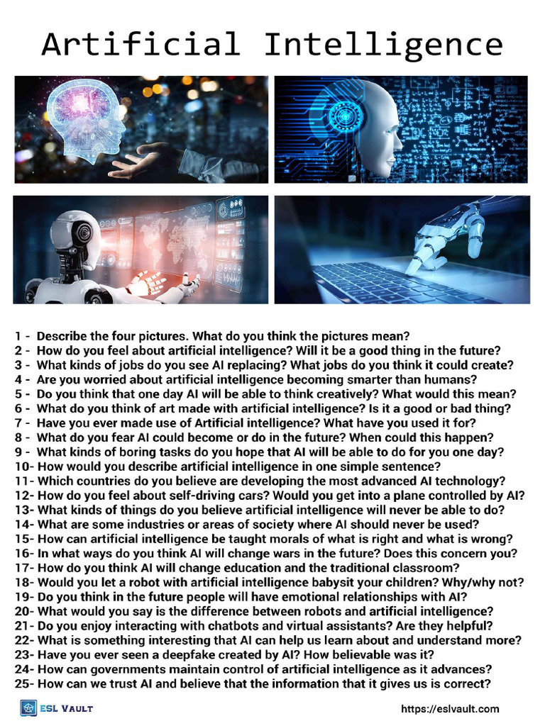 25 Artificial Intelligence Conversation Questions | PDF