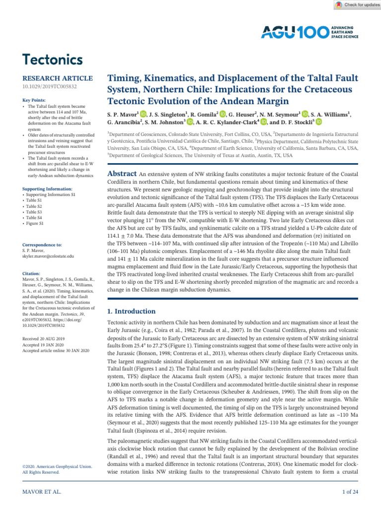 Tectonics - 2020 | PDF | Fault (Geology) | Geology