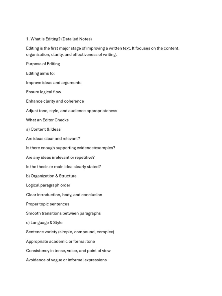 Proofreading & Editing With Best Examples | PDF | Proofreading | Editing