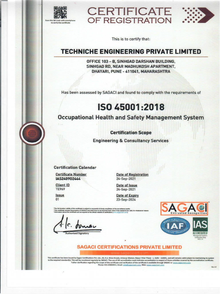 ISO 45001 2018 Occupational Health and Safety Managment System | PDF