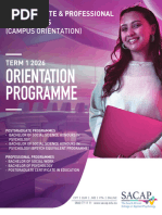 MySACAP Orientation Guide for Students | PDF | Login | Password