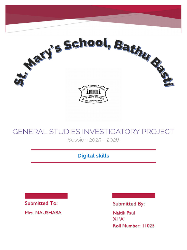 General Studies Project File PageSet | PDF | Cognition