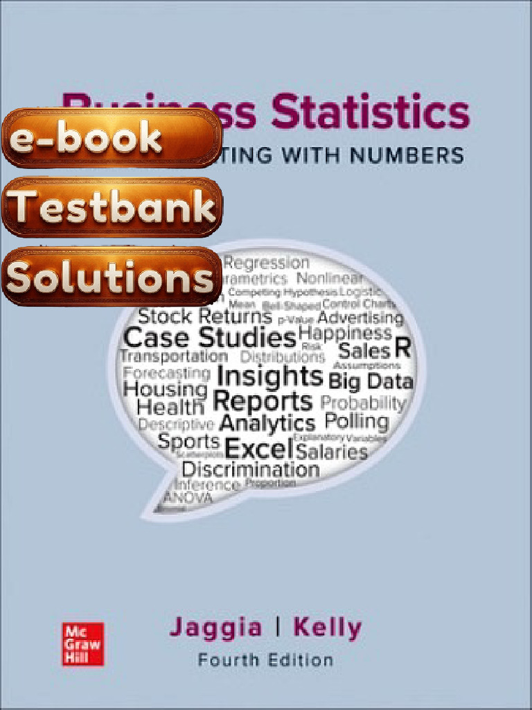 E-Book Testbank For Business Statistics Communicating With Numbers 4th ...
