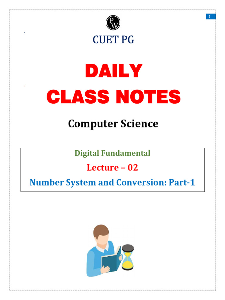 Digital Fundamental 02 Daily Class Notes | PDF