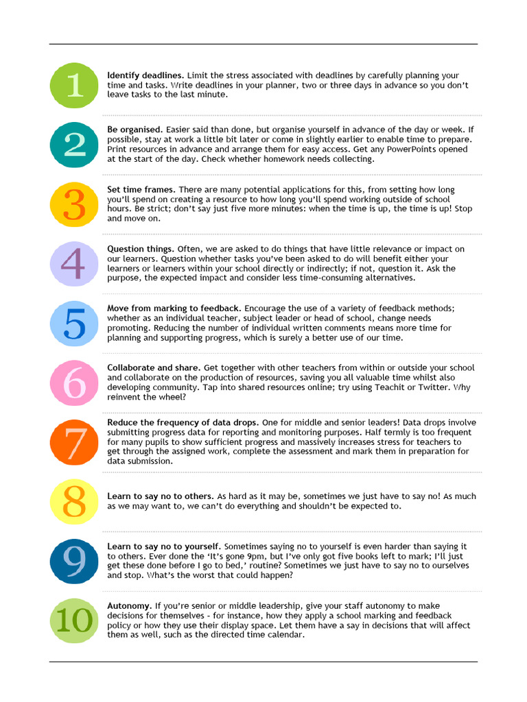 Teacher Wellbeing - Nothing of These Work | PDF | Teachers | Well Being