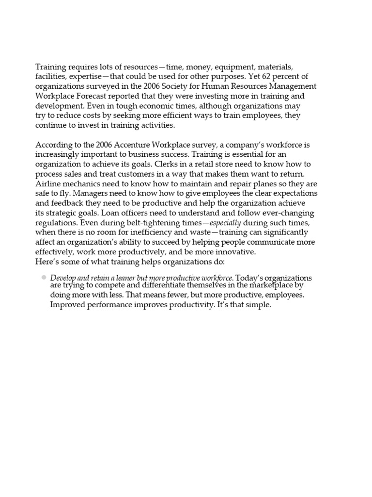 Training Requires Lots of Resources | PDF | Employment | Banks