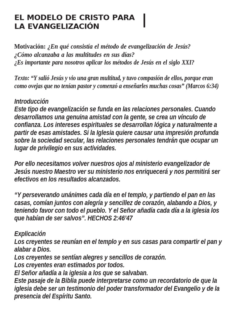 El Modelo de Cristo para | PDF