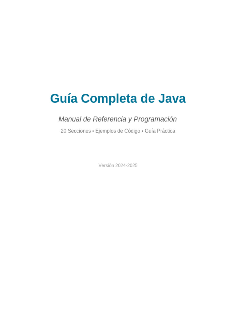 Java Guia Completa | PDF | Java (lenguaje de programación) | máquina ...