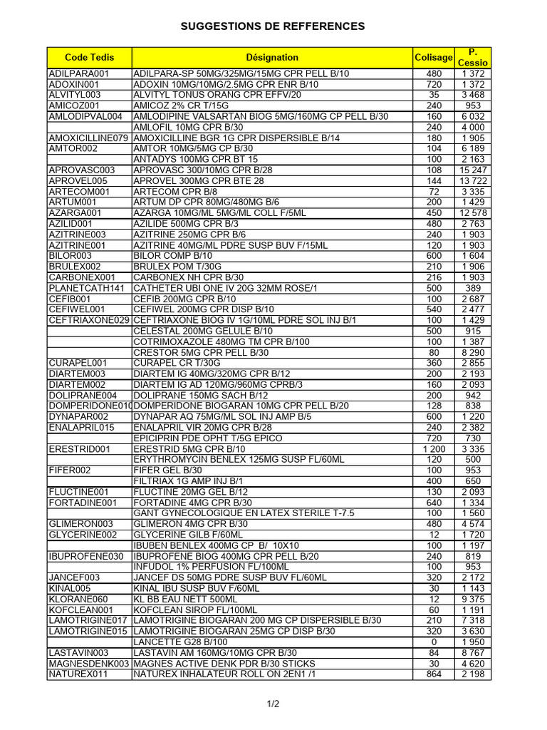 Suggestions de Lignes 13.02.2026 | PDF