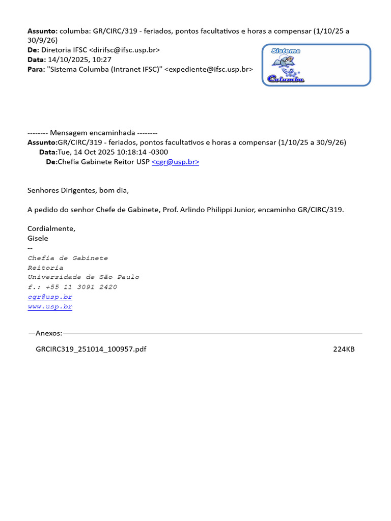 Calendário USP 2026 | PDF | Comemorações
