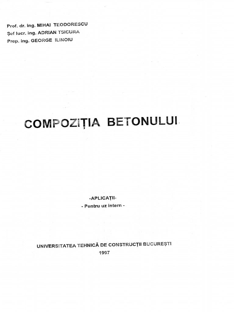 Compozitia Betonului | PDF