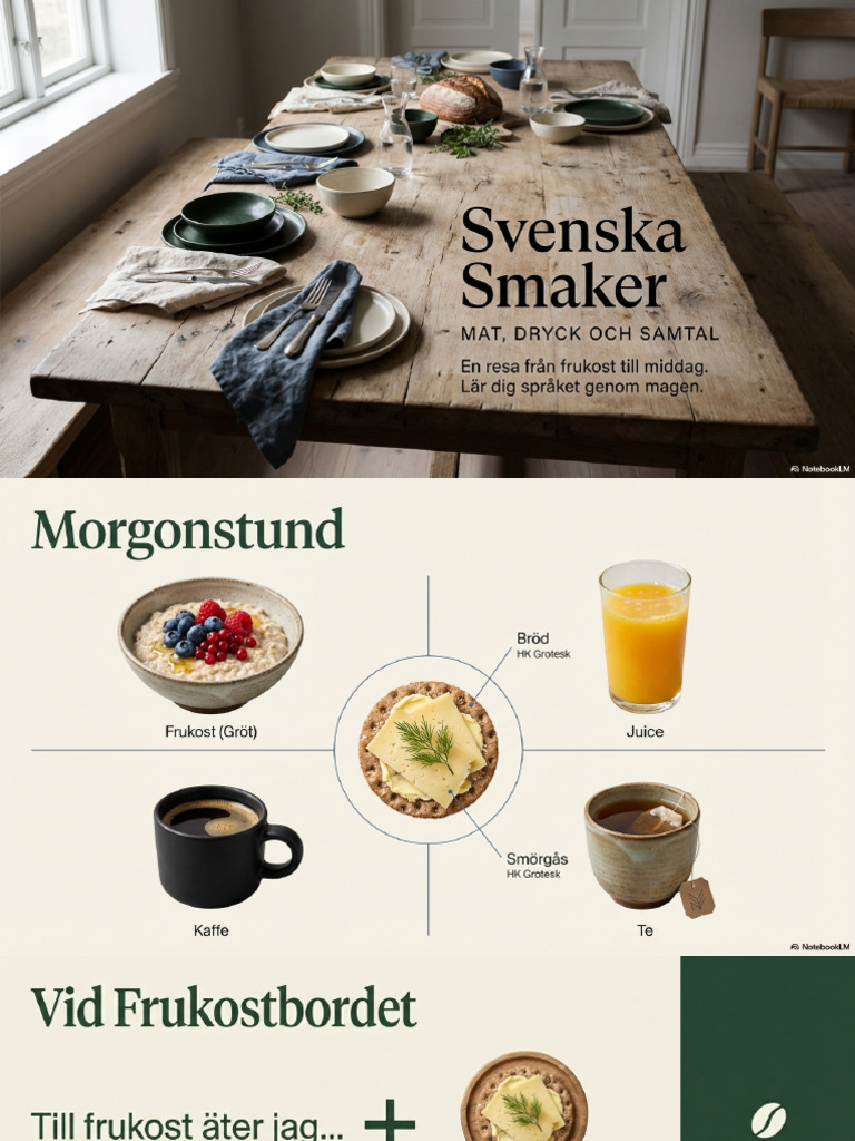 Svenska Smaker Mat Och Samtal | PDF