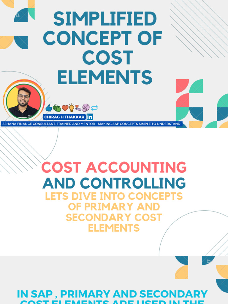 Simplified Concept of Cost Elements PDF | PDF