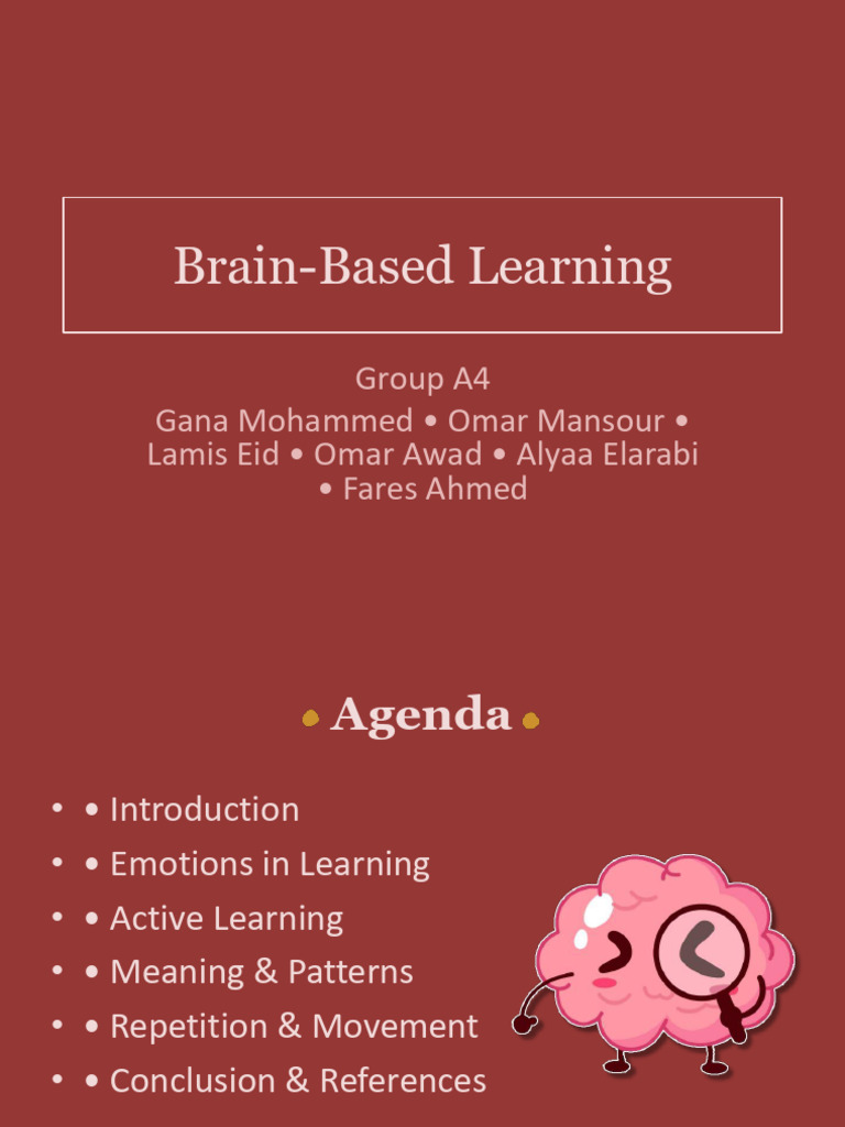 Brain Based Learning Template 2 | PDF | Memory | Learning
