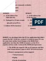 Features and addressing modes of the Intel 80386 CPU