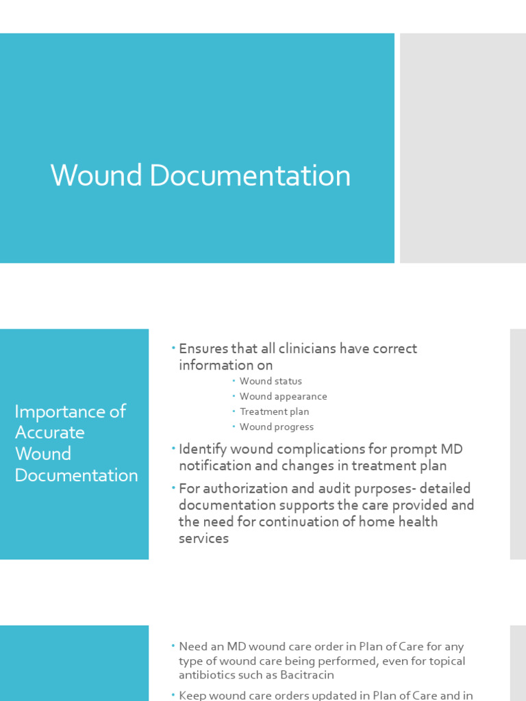Wound Documentation 2.2024 | PDF | Wound | Vein