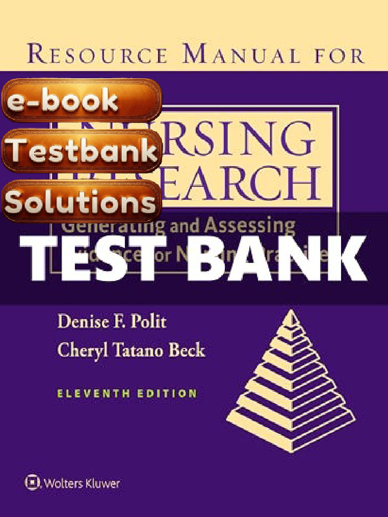 E-Book Testbank For Nursing Research Reading Using and Creating ...