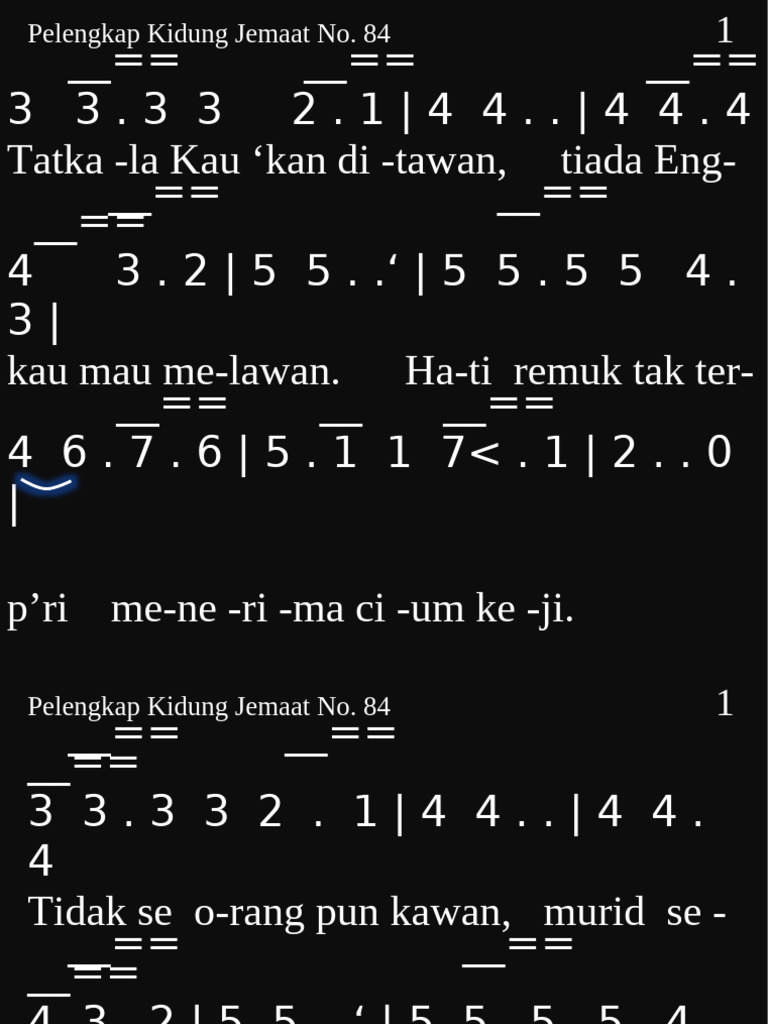 PKJ 084 - Tatkala Kau 'Kan Ditawan | PDF