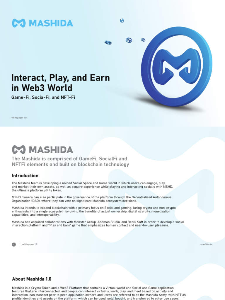 MASHIDA WHITEPAPER 1.0 Rev.02 | PDF | Cryptocurrency