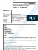 ABNT - NBR 6023 (Ago 2002) - Referencias Bibliograficas (Original)