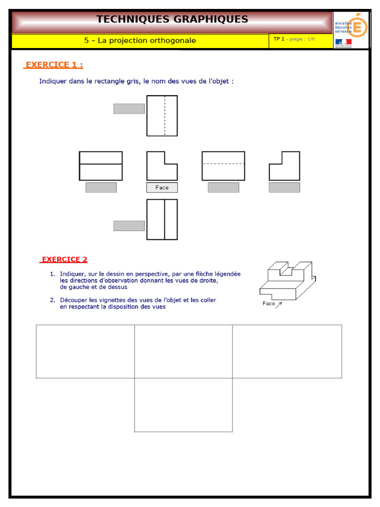 5 - La Projection Orthogonale TP1 | PDF