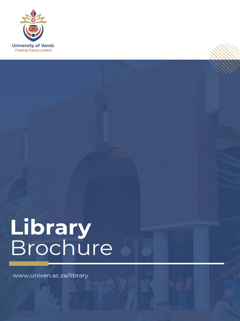 Library Brochure University of Venda | PDF | Libraries | Computing