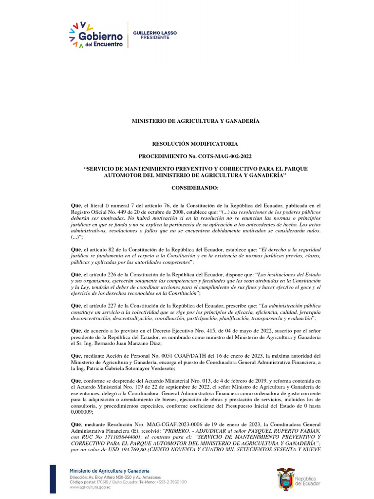 Mag Cgaf 2023 0007 | PDF | Constitución | Ciencias Políticas
