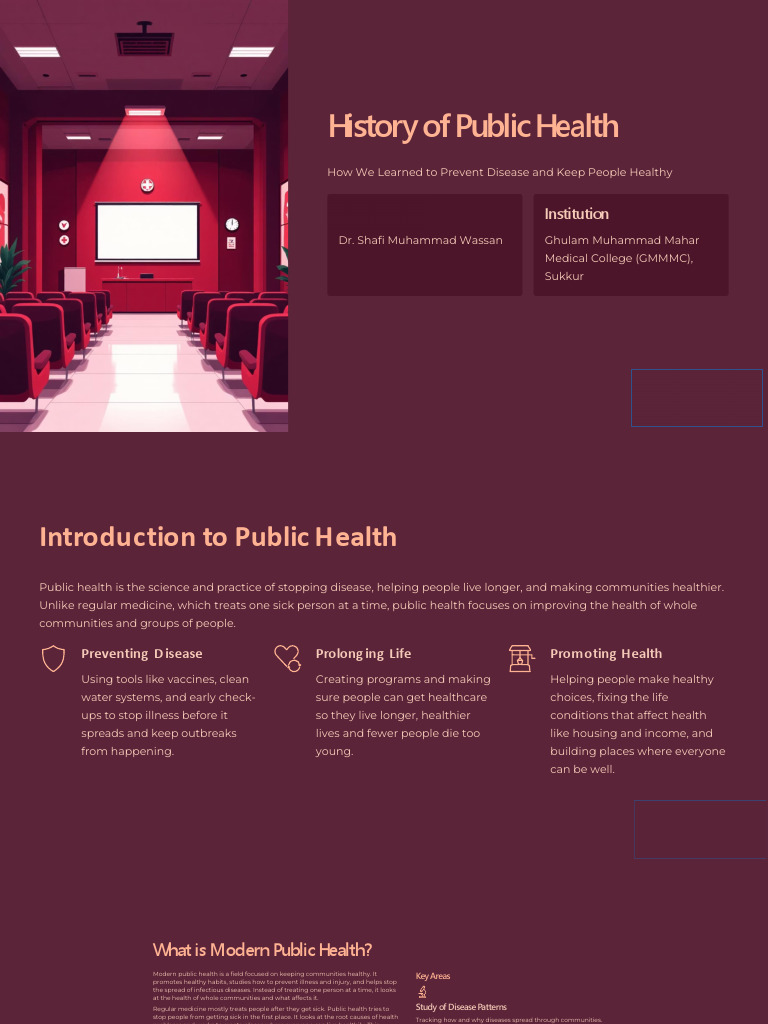 History of Public Health | PDF | Public Health | Medicine