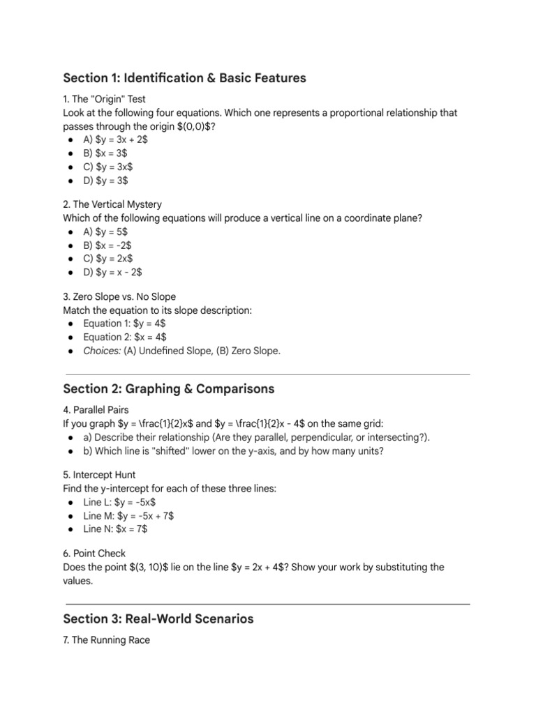 Maths Worksheet 1 | PDF