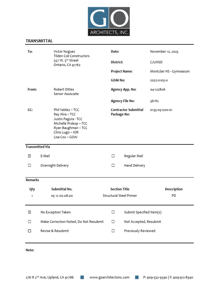 Submittal 0135-051200-01 Structural Steel Primer PD - GO Reviewed | PDF ...