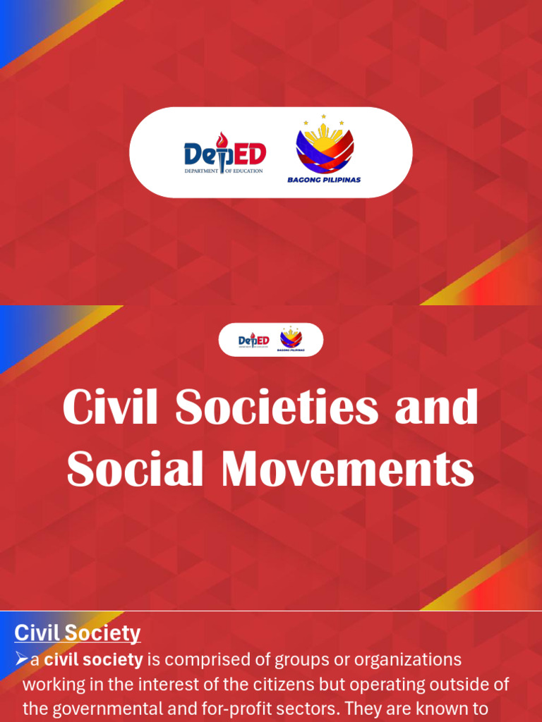 Lesson 5 Social Movements | PDF | Civil Society | Non Governmental ...