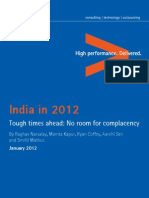 Accenture India 2012 Tough Times Ahead No Room Complacency