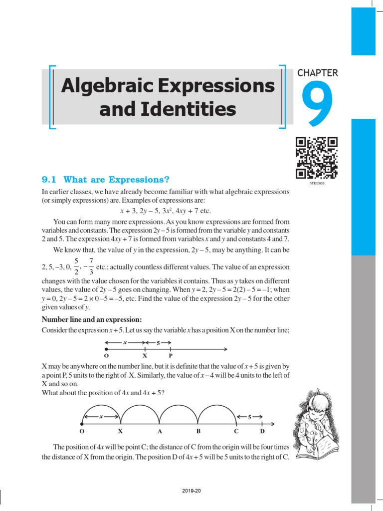 NCERT Book Class 8 Mathematics Chapter 9 Algebric Expressions and ...
