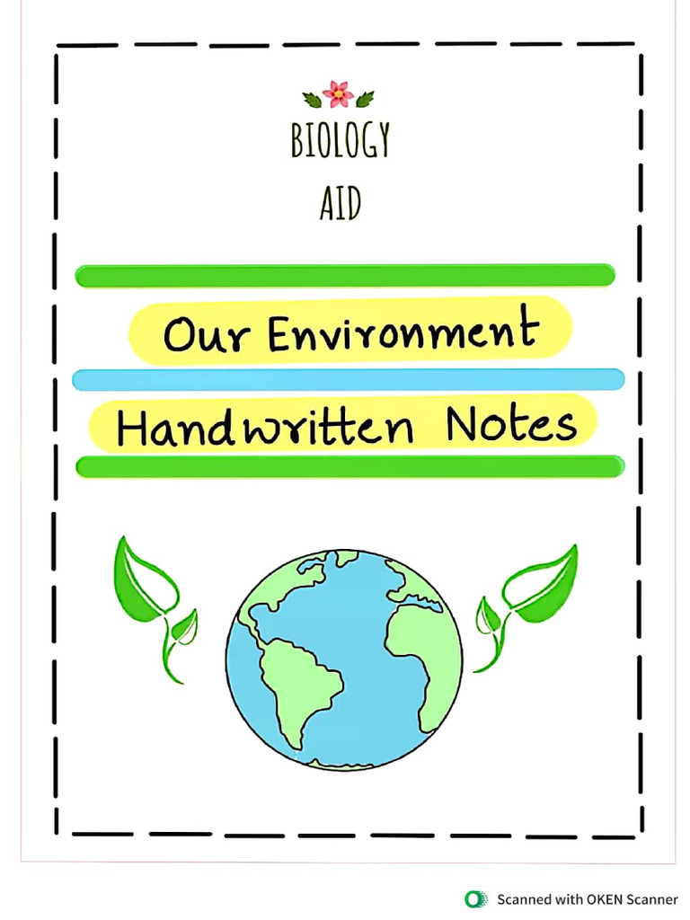 Our Environment Notes | PDF