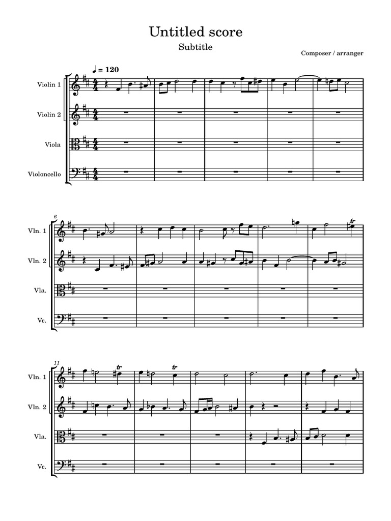 3 Further Fugal Expositions | PDF | Musical Compositions | String ...