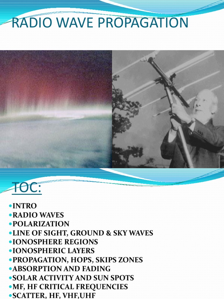 Radio Wave Propagation | PDF | Ionosphere | Radio Propagation
