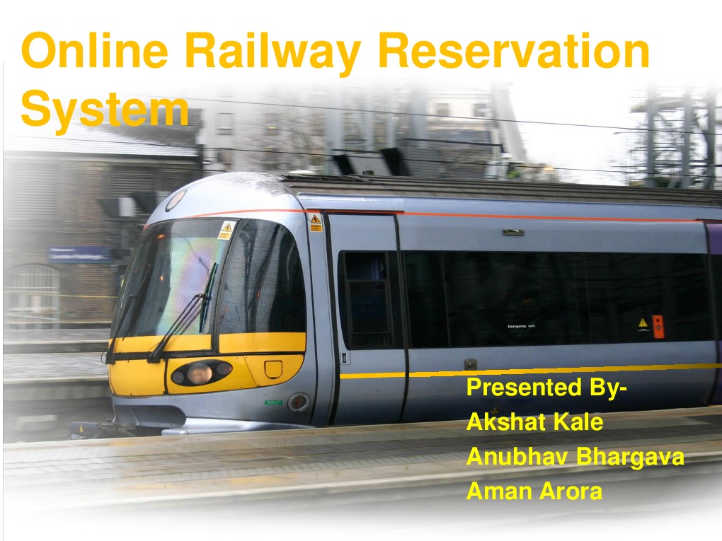 Railway Reservation System PDF Software Development Process