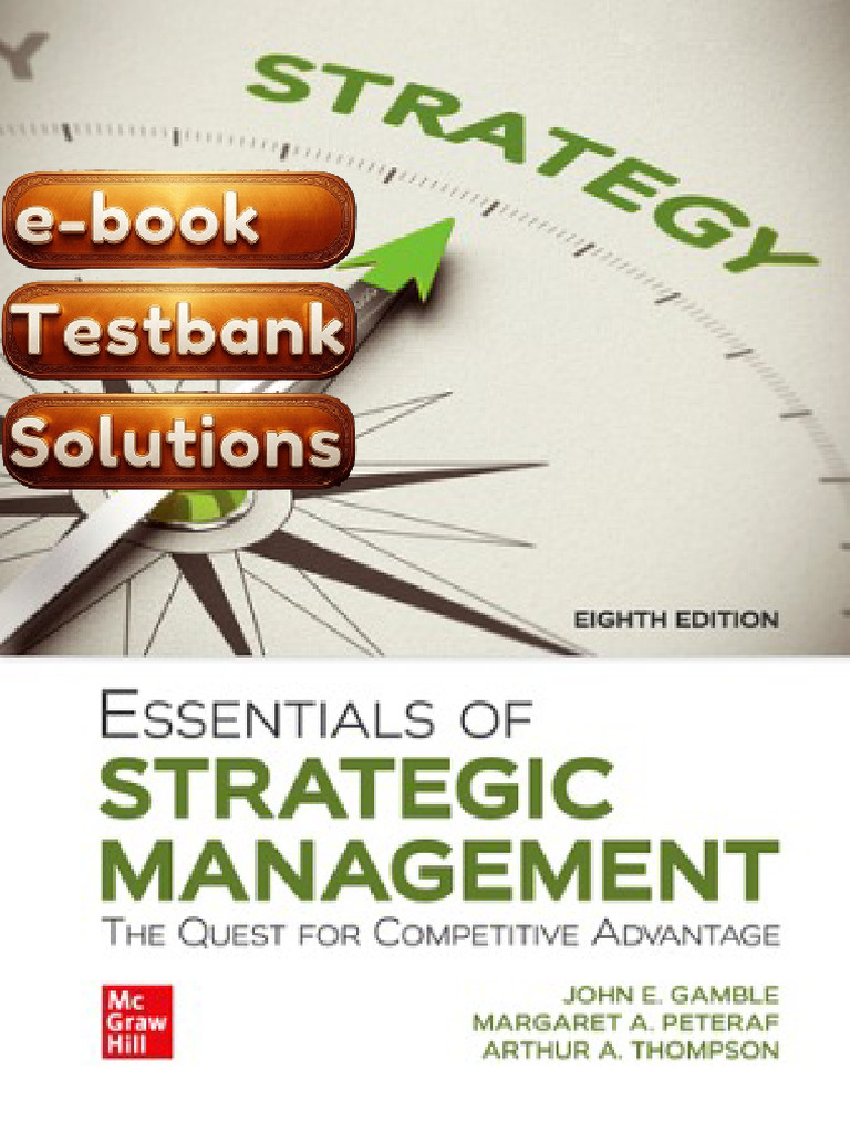 E-Book Testbank For Essentials of Strategic Management The Quest For ...