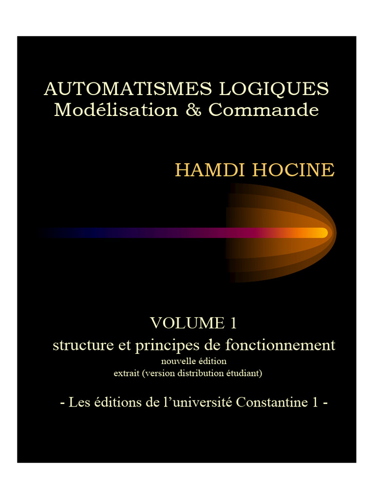 Aut Log Vol1 Vetu | PDF | Automate programmable industriel | Électronique